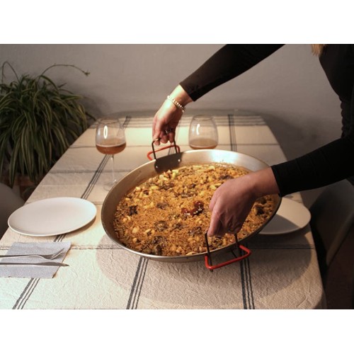 Porta paella allungabile compatibile padella per paella da 26 a 55 cm