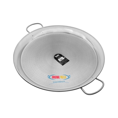 Padella per paella acciaio inox di 90 cm per 50 persone