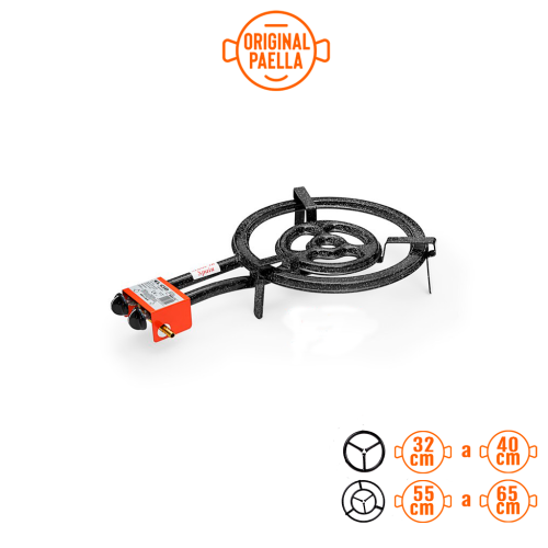 Fornello per Paella di 40 cm Tubo Piatto +GAS alta potenza