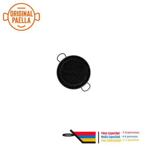 Padella per Paella smaltata di 38 cm per 8 persone