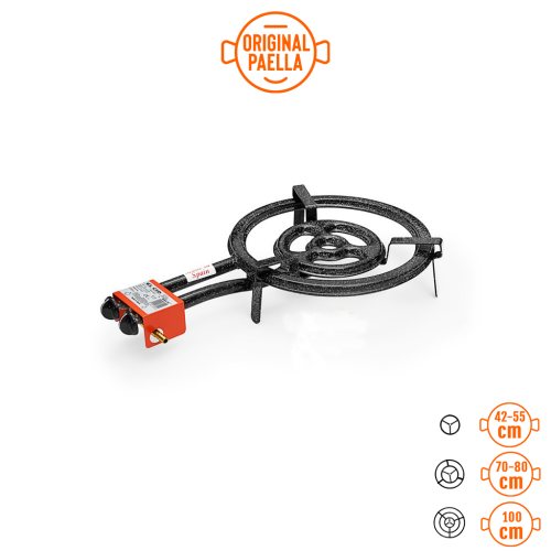 Fornello per Paella di 50 cm Tubo Piatto +GAS alta potenza