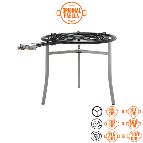 Fornello per Paella professionale di 90 cm tubo piatto