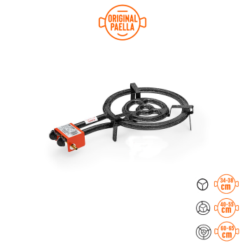 Fornello per Paella di 40 cm Tubo Piatto +GAS alta potenza