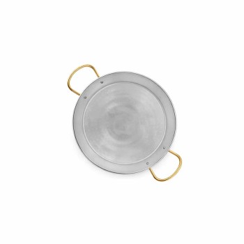 Pentola Padella per paella acciaio inox 42 cm per 10 persone