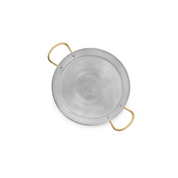 Pentola Padella per paella acciaio inox 46 cm per 12 persone