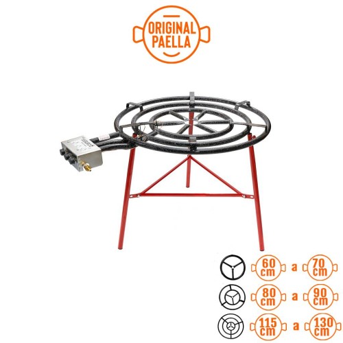 Fornello per Paella professionale di 90 cm per uso INTERNO garcima