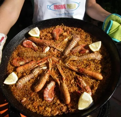 Ricetta facile alla paella di pesce