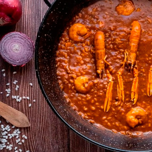 Ricetta di @cocinandoparati10: Riso mantecato con gamberi, gamberi e seppie