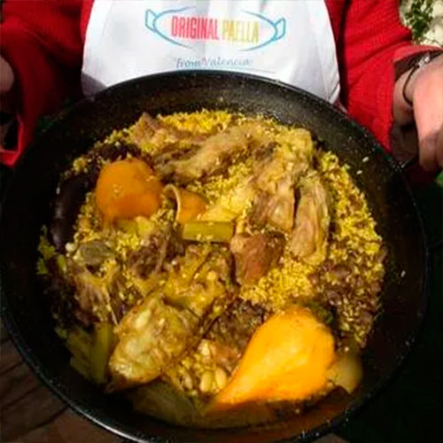 Ricetta originale “ARRÓS EN FESOLS I NAPS”