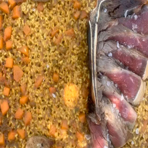 Ricetta di @cris_riceandmeal: riso ribeye di mucca all'antica con foie e zucca