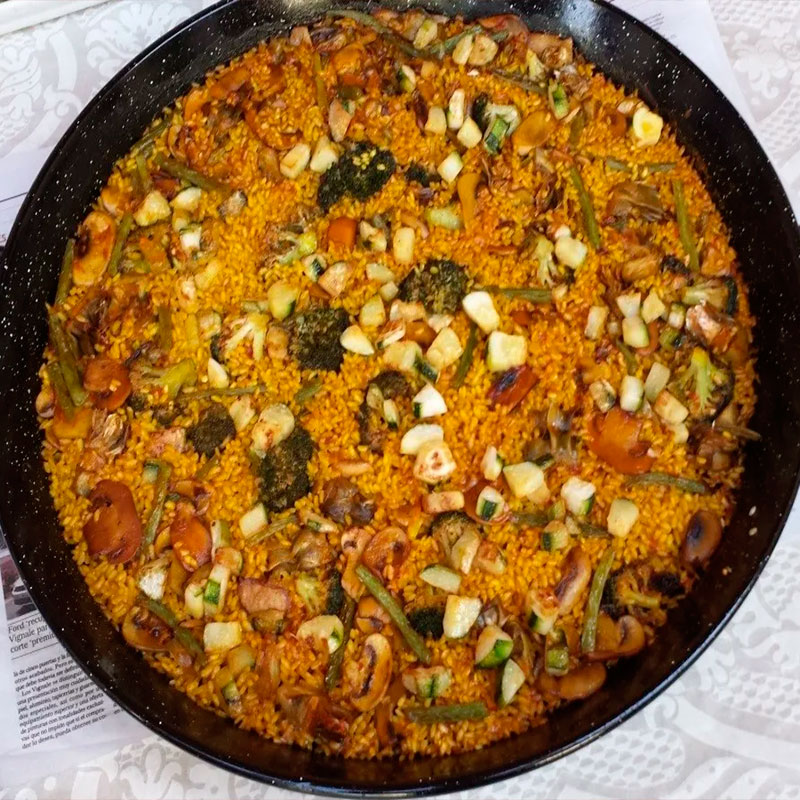 Ricetta facile per la paella di verdure