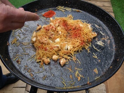 6.- Aggiungere gli spaghetti