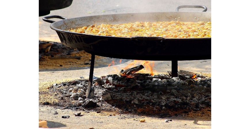 Tipi di fuoco per la paella