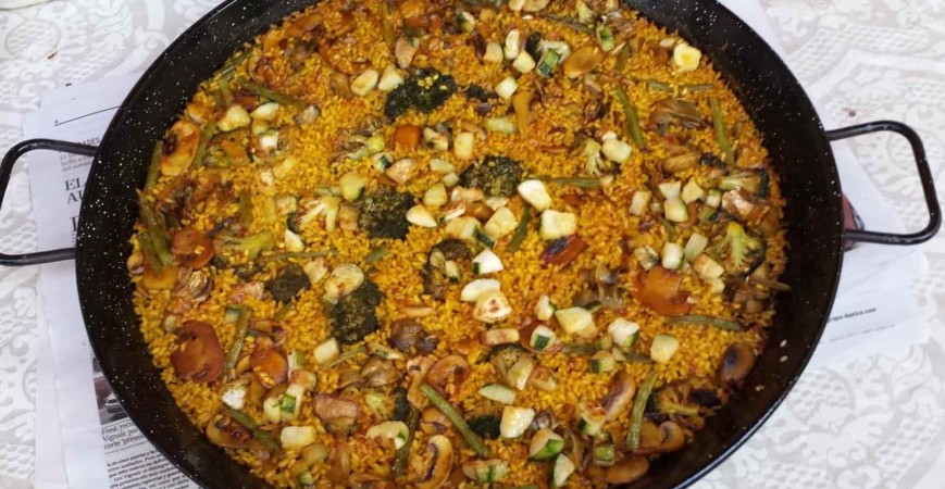 Ricetta facile per la paella di verdure