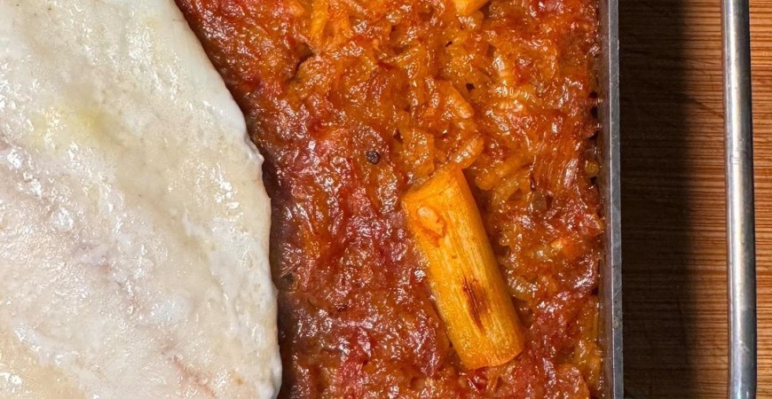 Ricetta di @vadearroces: Riso a la llauna con rombo e aglio tenero