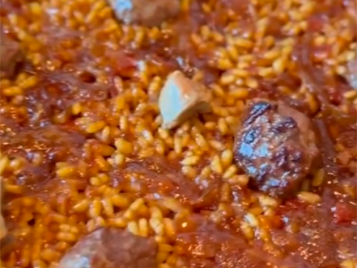 Ricetta di @joaquin.gm: riso ai fichi con cipolla caramellata e foie gras