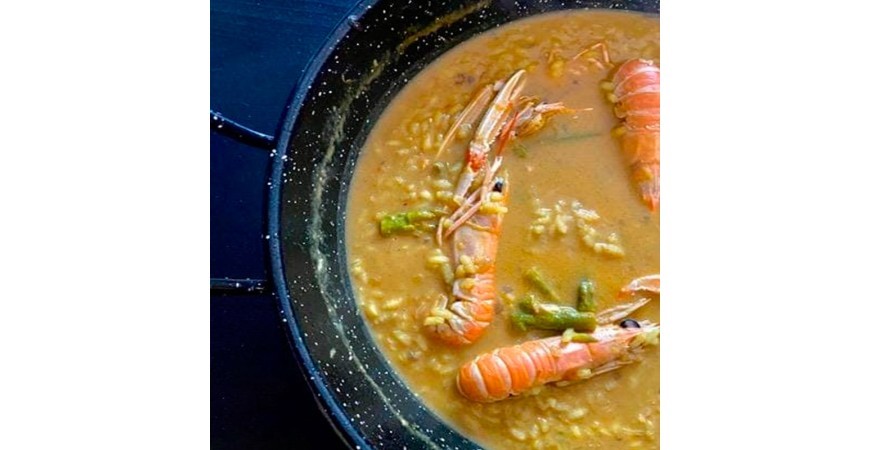 Ricetta di @cooking_jorge: riso al curry e cocco con scampi