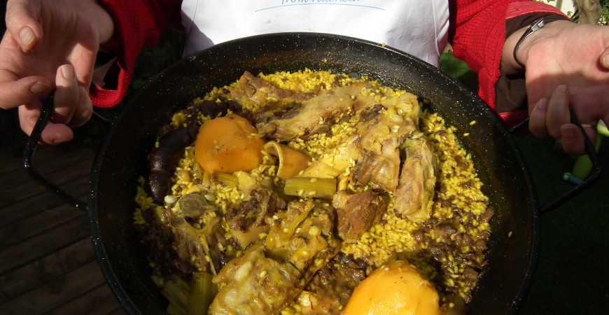 Ricetta originale “ARRÓS EN FESOLS I NAPS”