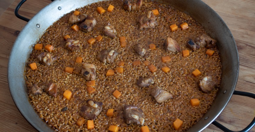 Ricetta de @elchefkent: costine e riso alla zucca