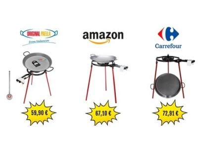 Dove acquistare il miglior kit per paella al miglior prezzo, confronto prezzi tra Amazon, Carrefour e Original Paella.