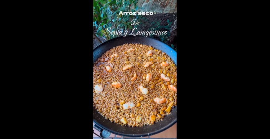 Ricetta de @fanaticook: Riso dry con seppie e gamberi