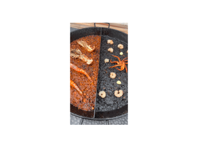 Doppia ricetta di _comeydisfruta_: Riso ai frutti di mare e riso nero con calamari